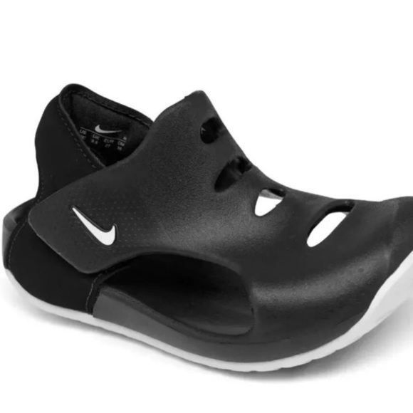 NIKE Sunray Protect 3 Sandals Black / White Kids Toddlers Size 9C - Picture 2 of 7
